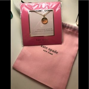 NWT Kate Spade Gold ‘C’ Necklace